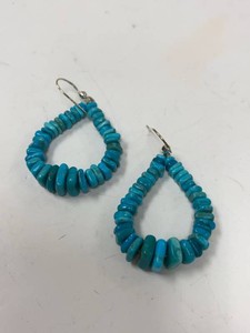 Jay King Mine Finds Turquoise Teardrop Earrings Sterling Silver w Box