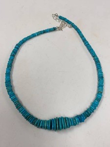 Jay King Mine Finds Turquoise Bead Necklace Sterling Silver w Box