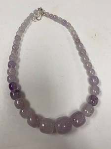 Jay King Mine Finds Lavender Gemstone Bead Necklace Sterling Silver w Box