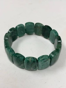 Jay King Mine Finds Green Stone Stretch Bracelet Sterling 925 w Box