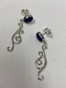 Jay King Mine Finds Sterling Silver Lapis Lazuli Dangle Earrings w Box