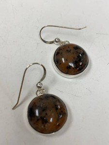 Jay King Sterling Silver Dendritic Agate Dangle Earrings w Box