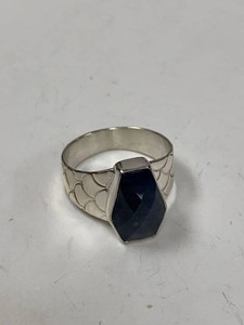Jay King Mine Finds Sterling Silver Blue Stone Ring Size 10 w Box