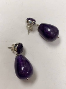 Jay King Sterling Silver Amethyst Drop Earrings w HSN Box & Pouch