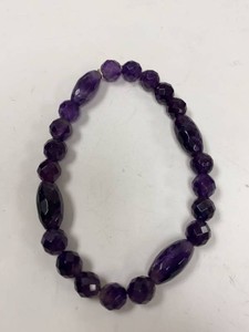 Jay King Mine Finds Amethyst Stretch Bracelet with Box & Pouch