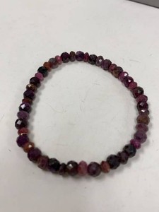Jay King Mine Finds Faceted Multi-Color Tourmaline Stretch Bracelet w Box