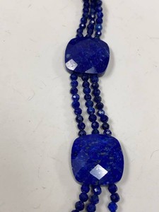 Jay King Mine Finds Lapis Lazuli Multi-Strand Sterling Silver Necklace w/ Box