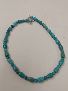Jay King Mine Finds Turquoise Bead Necklace Sterling Silver w Box Pouch