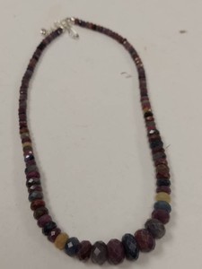 Jay King Mine Finds Sterling Silver Multicolor Gemstone Necklace w HSN Box