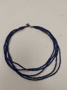 Jay King Lapis Lazuli Multi-Strand Necklace Sterling Silver with Box