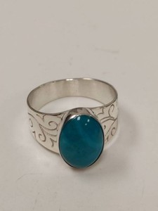 Jay King Mine Finds Sterling Silver Turquoise Ring Approx Size 10