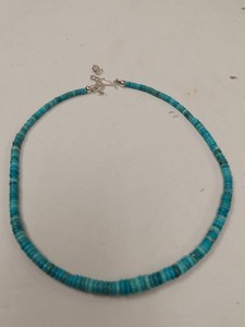 Jay King Mine Finds Turquoise Heishi Necklace Sterling Silver w Box