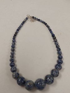 Jay King Mine Finds Sodalite Bead Necklace Sterling Silver w Box
