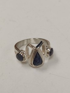 Jay King Sterling Silver Blue Stone Ring Approx. Size 10 with Original Box