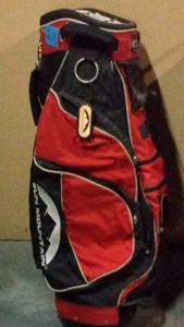 Red golf bag