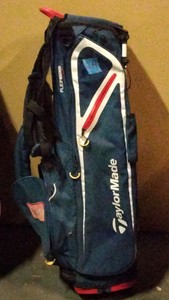 Blue golf bag