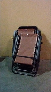 3 folding patio chairs