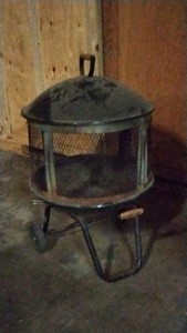 cast-iron fire pit