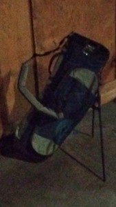 SUN MOUNTAIN SPORTS blue and white golf bag