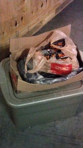 box of charcoal and other fire starter