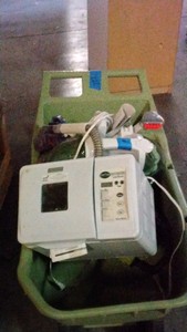 ames cart with carpet shampoo device and bread maker