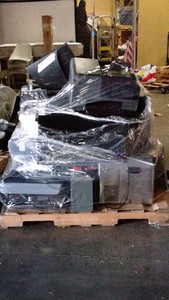 pallet of electronics