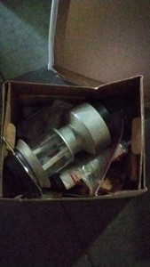 box of camping supplies