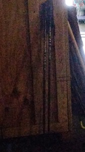 Black and silver ski poles