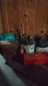 assortment of garage items
