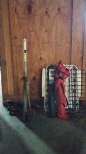 assortment of garage items