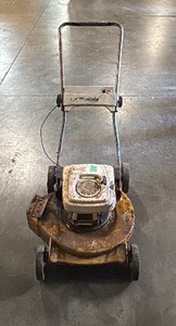 white Proven lawn mower