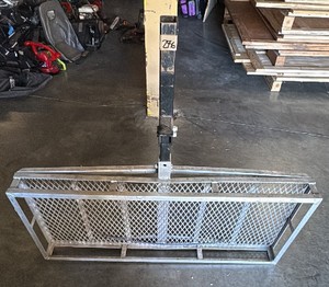 aluminum hitch-mounted folding cargo carrier