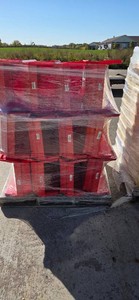 Pallet of Large Red Akro-Mils AkroBins
