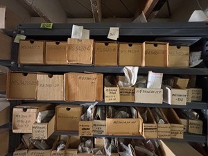 Aviation & Electrical Connector Assortment With Shelving Unit