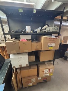 Metal Shelving Unit With Dust Caps
