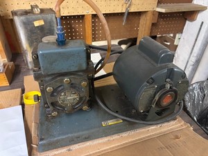 Duo Seal Vacuum Pump With General Electric 15 HP Motor