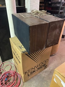Kenwood LSK-302W Speaker System Pair - Untested