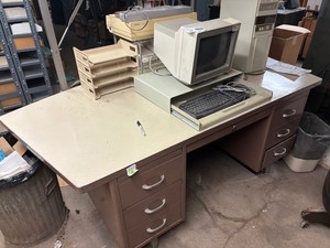 Vintage Bentson Curved-Profile Desk