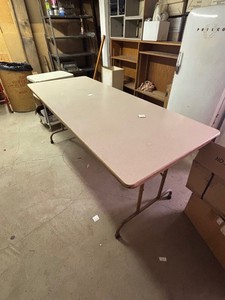 Rectangular Folding Banquet Table With Casters