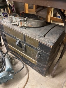 Vintage Storage Trunk With Utility Belt