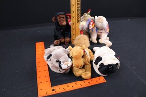 Ty Beanie Babies Assorted Plush Animals (Lot of 6)