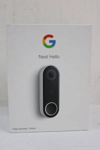 Google Nest Hello Wired Video Doorbell With Mounting Hardware