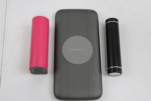 Portable Charger Assortment - PhonerSult 10,000mAh & 2 Others (Lot of 3)
