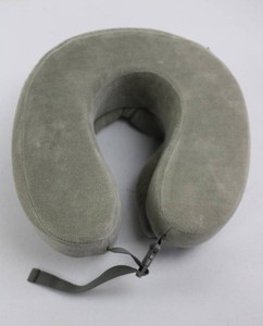 Contoured U-shaped Travel Neck Pillow With Removable Cover