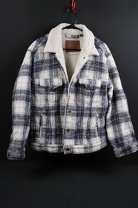 Levis Sherpa-Lined Plaid Trucker Jacket SI 10784 AD Size L