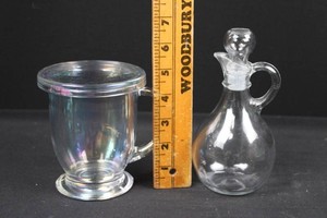 Clear Glass Mug, Cruet & Decanter Mixed Lot