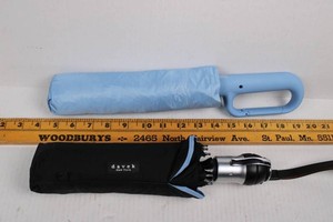 Davek New York & Blue Folding Umbrellas (Lot of 2)