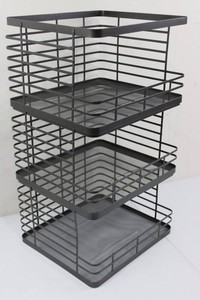 Stacking Wire Food Organizer Baskets 12 X 10.5 X 7.5 in (Lot of 4)