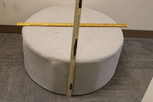 Round Upholstered Ottoman - 32Diameter x 13Height