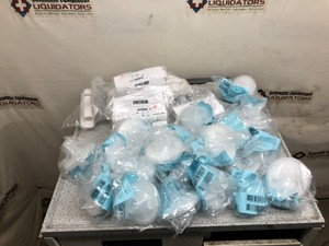 12694 - Lot of NEW Spirometer Filters and Filter Adapters with Nost Clips